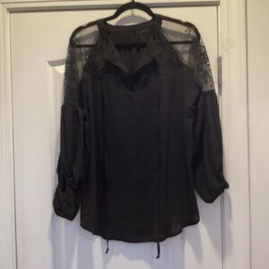 Elegant Black Lace Top